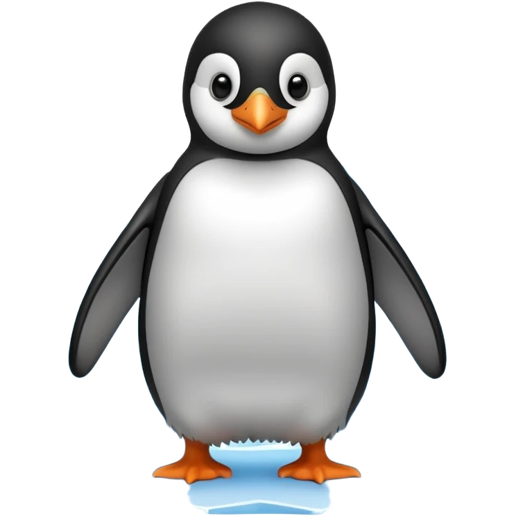 baby penguin on the iceberg emoji
