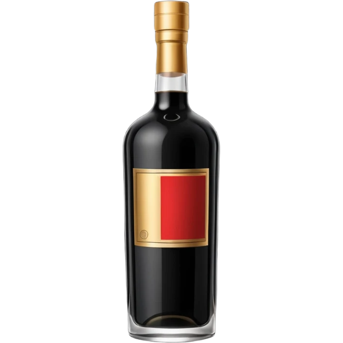 an elegant black alcohol bottle emoji