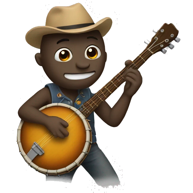 Ray playing banjo emoji