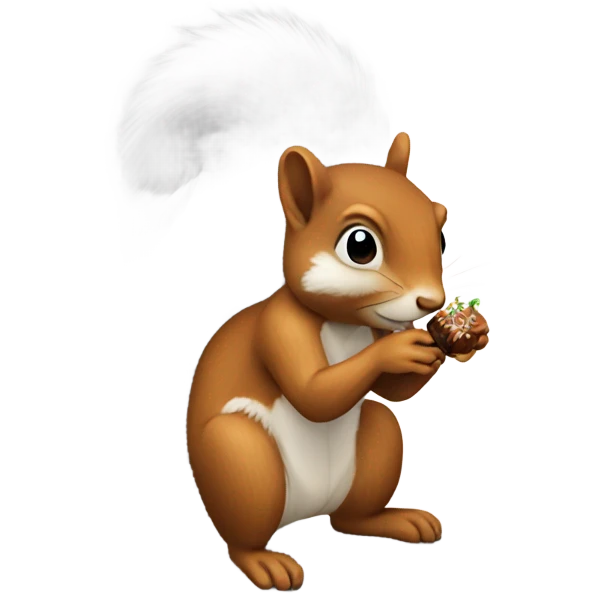 New years squirrel emoji