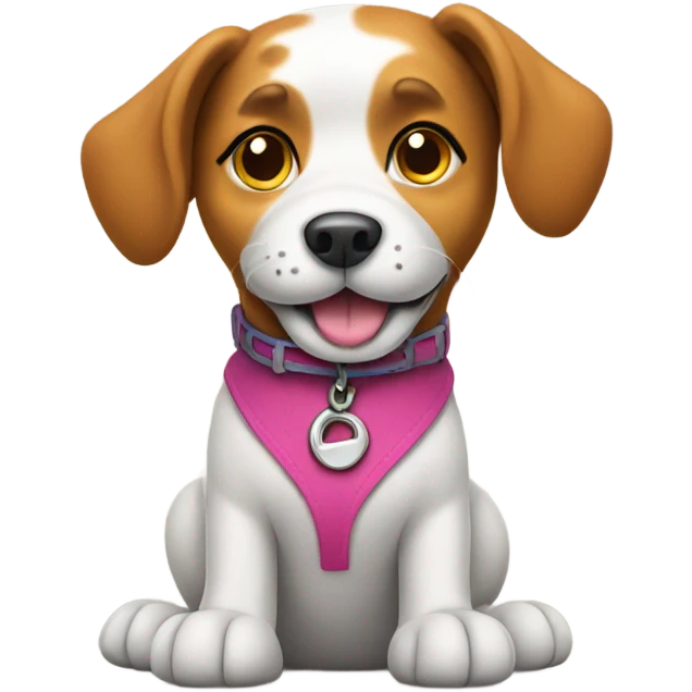 Dog with shoes emoji