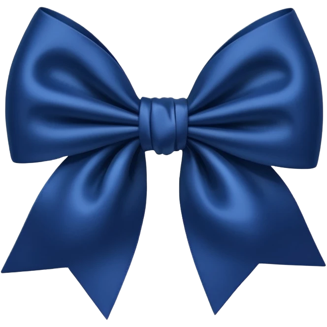 Navy blue bow emoji