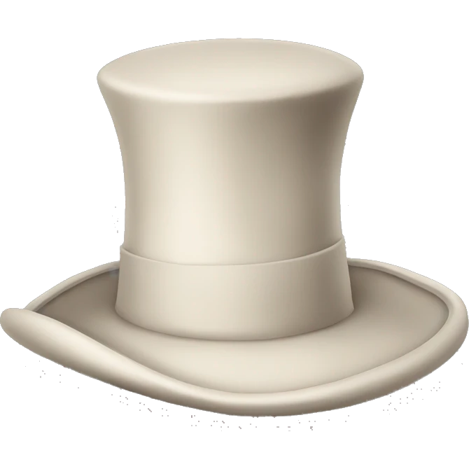 Large church hat emoji
