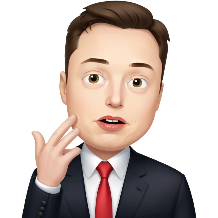 elon musk telling Trump what to do emoji