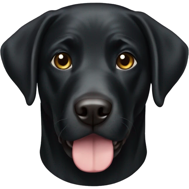 Black Labrador retriever emoji