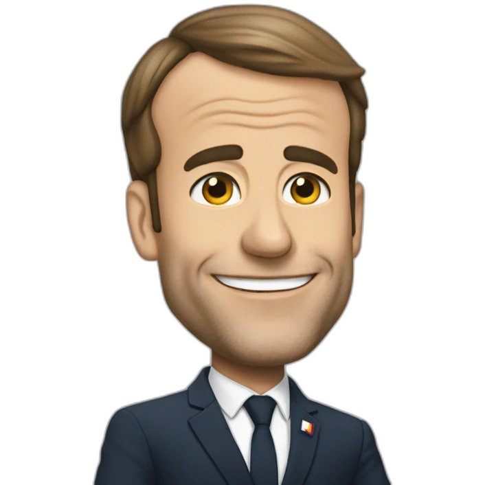 macron qui fait un doigt emoji