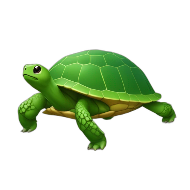 Tortue sur une fourmi emoji