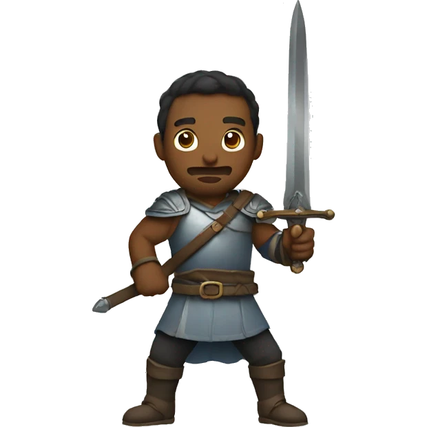 A man with sword emoji
