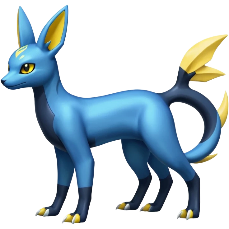 Manectric-Electrike-Lugia-Umbreon-Draco-Fakémon-hybrid-creature (full body), 4 legs emoji