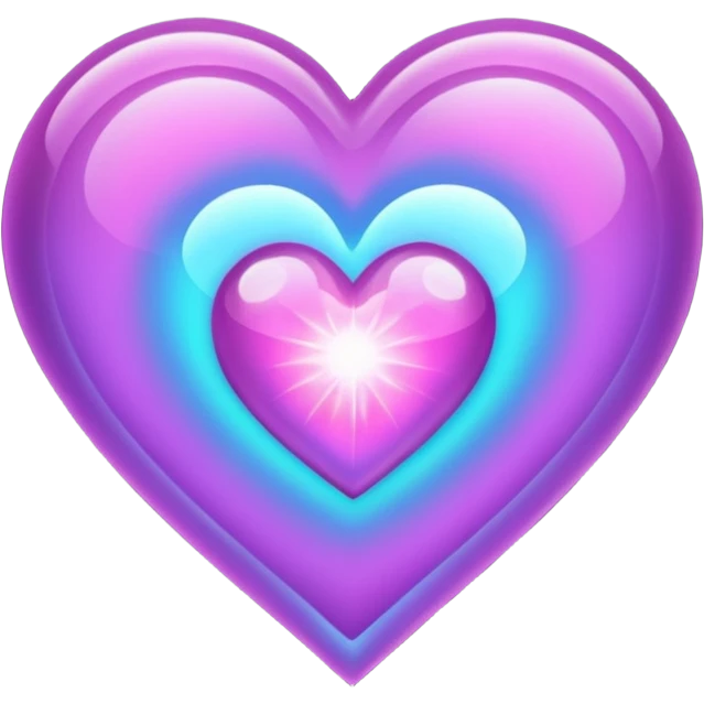 magical heart with aura emoji