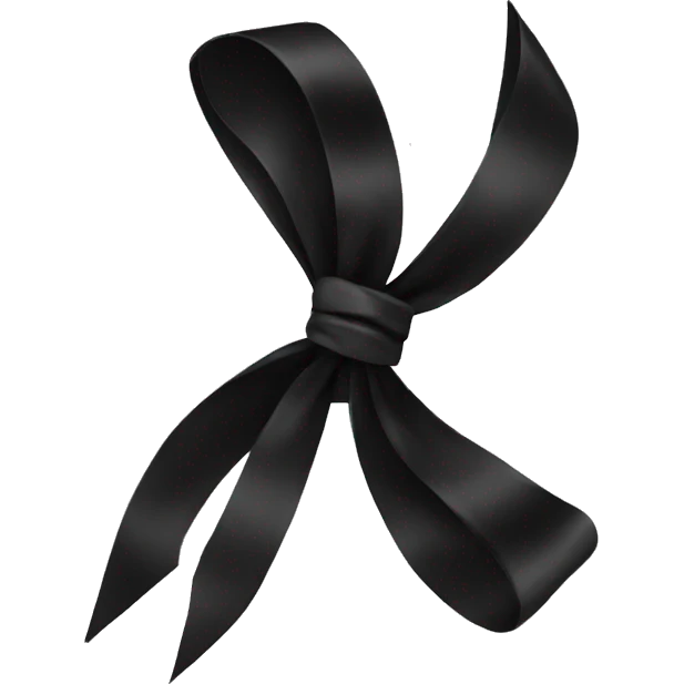 black bow emoji