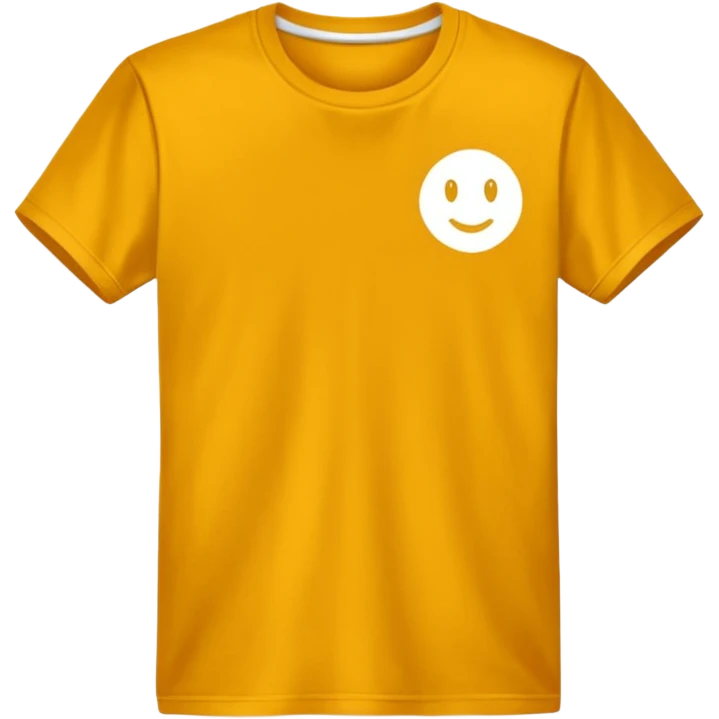 gold and white T Shirt  emoji
