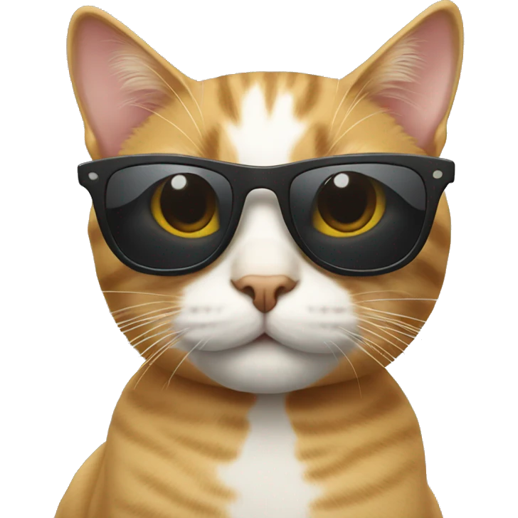 Cat with sunglasses  emoji