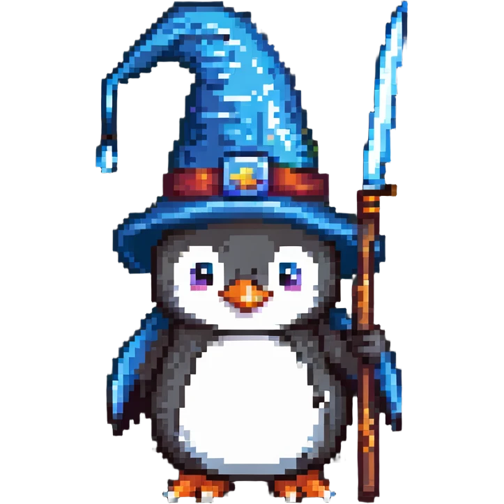 penguin wizard emoji