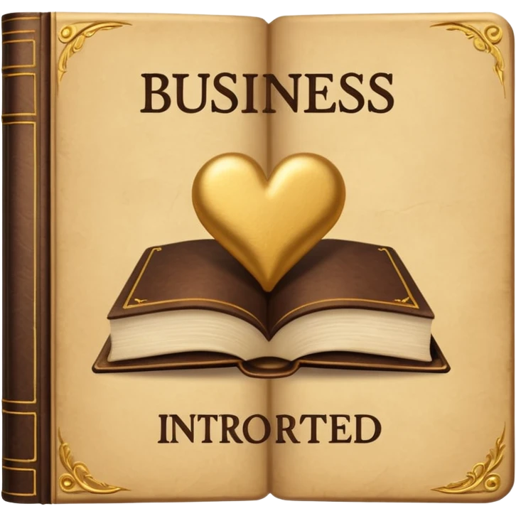a book with a title " business-oriented intro " emoji