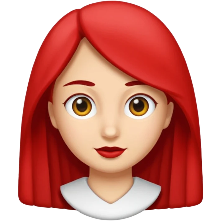 kırmızı küpeli kadın emoji