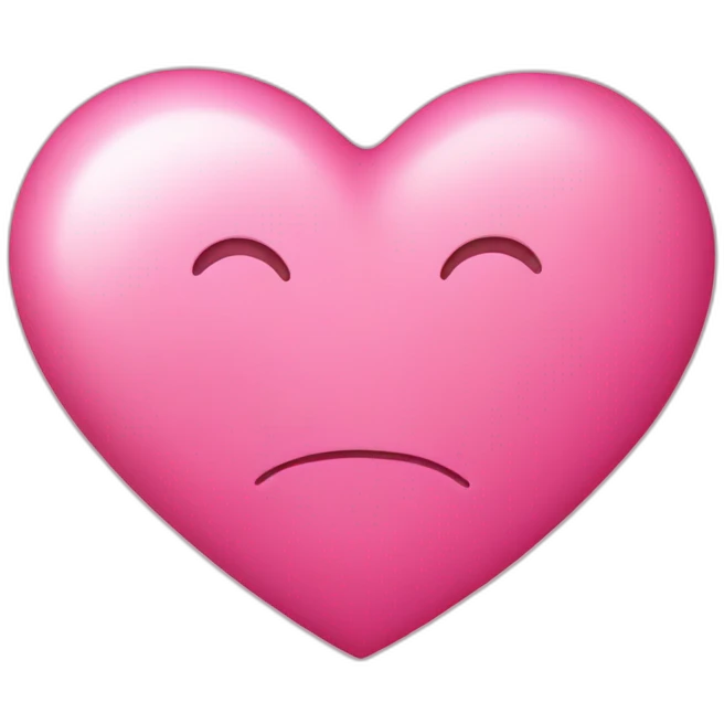 valentine pink heart emoji