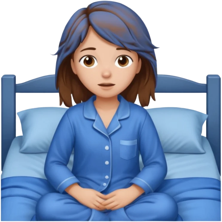 girl waking up from bed emoji