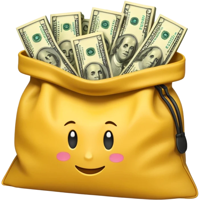 dollars in the yellow bag emoji