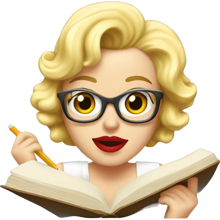 MARILYN MONROE STUDYING emoji