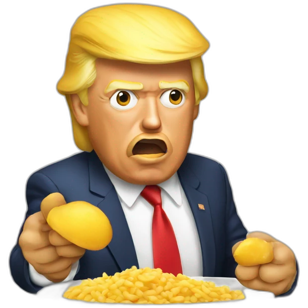 Trump qui mange emoji