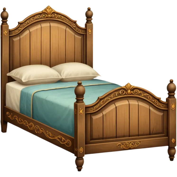 vintage antique old academia wooden aesthetic bed emoji
