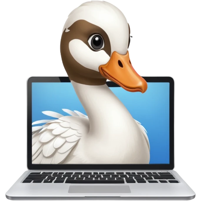 Goose laptop emoji
