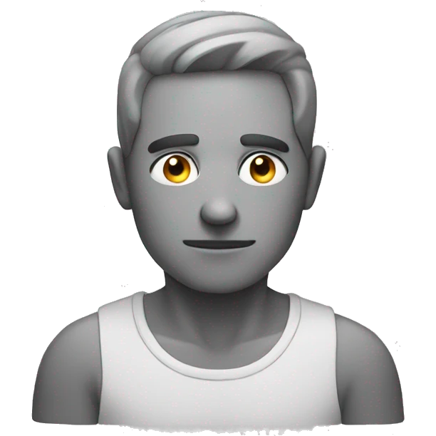 a man thinking about emoji