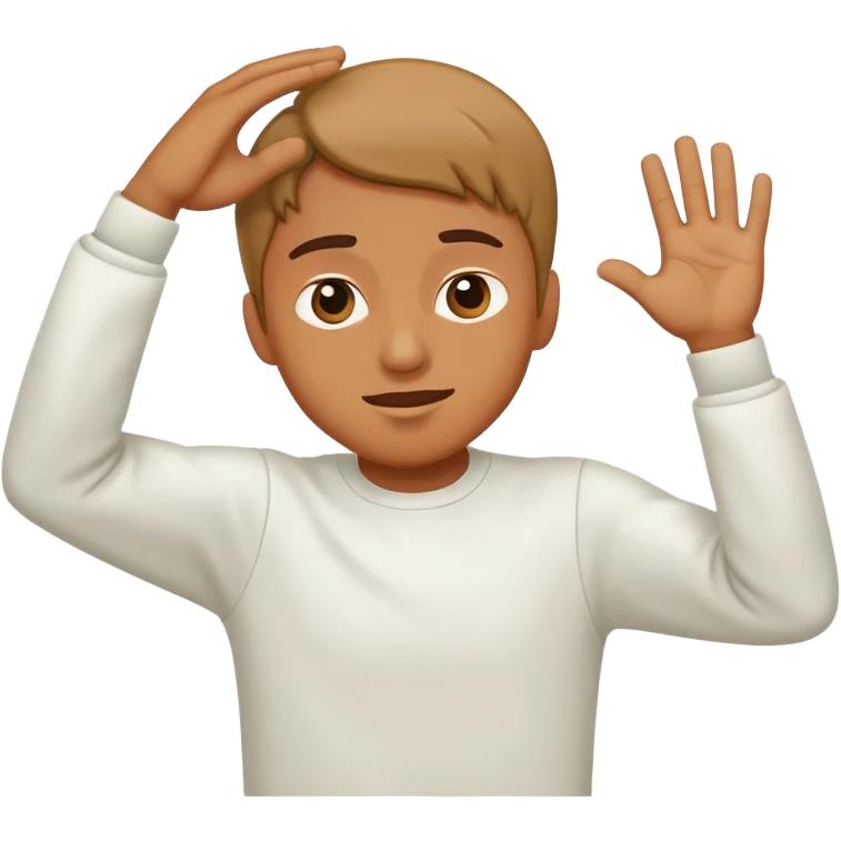 Person making a dab emoji