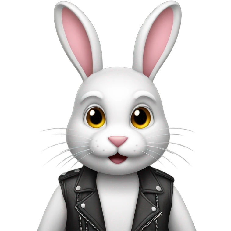 Biker bunny emoji