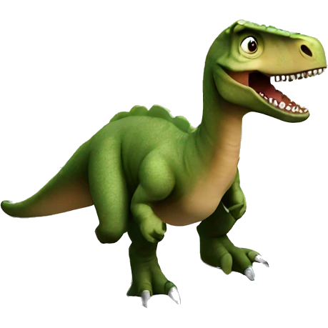 Dinosaur on toilet emoji