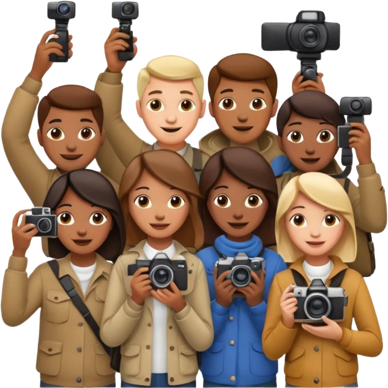 create photographers in different poses emoji