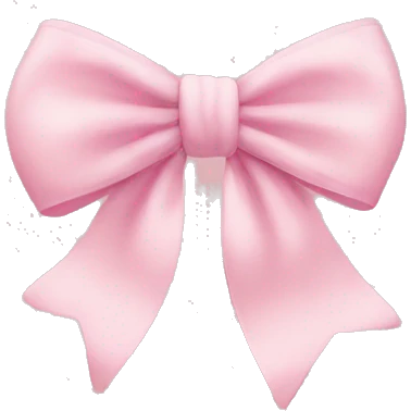 cute bow light pink  emoji