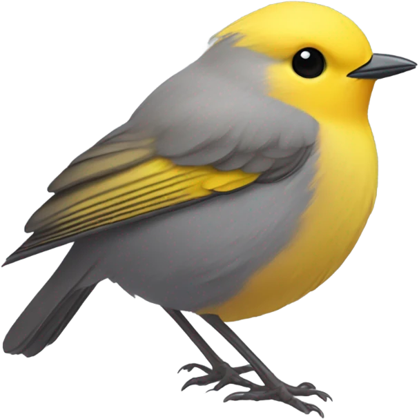 Yellow robin bird emoji