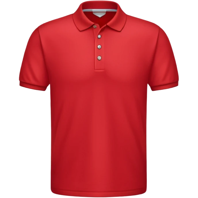 red polo clean no logos emoji