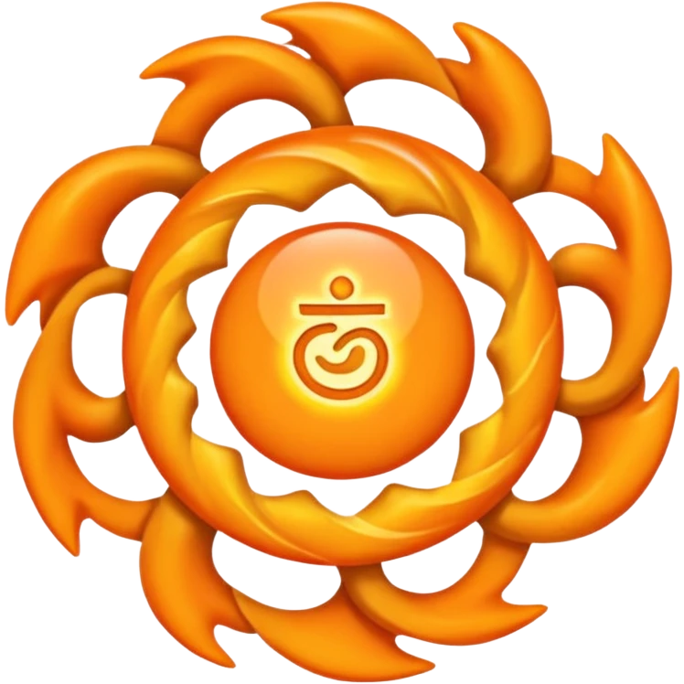 Swadhistana chakra detailed emoji
