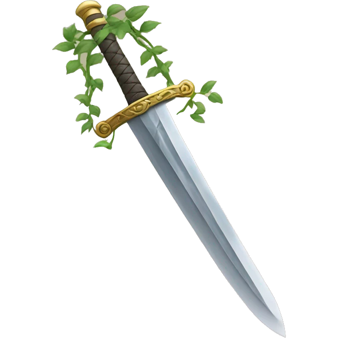 sword with vines emoji