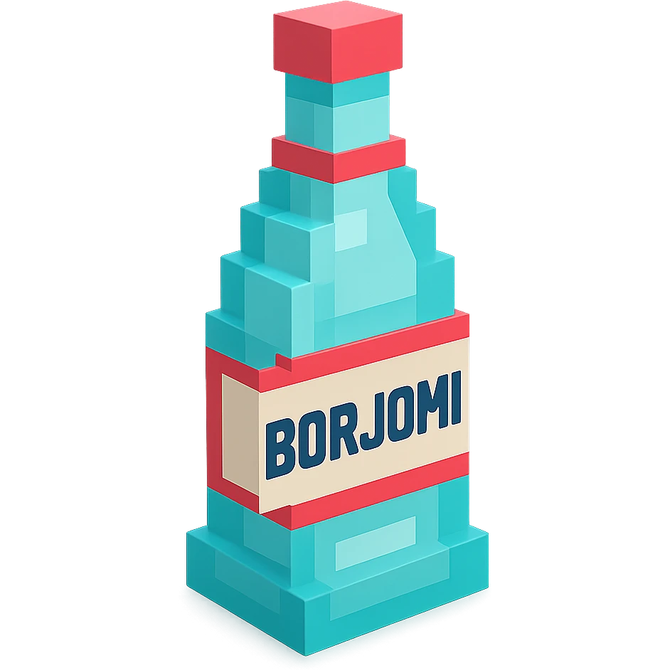 бутылка borjomi, no background emoji