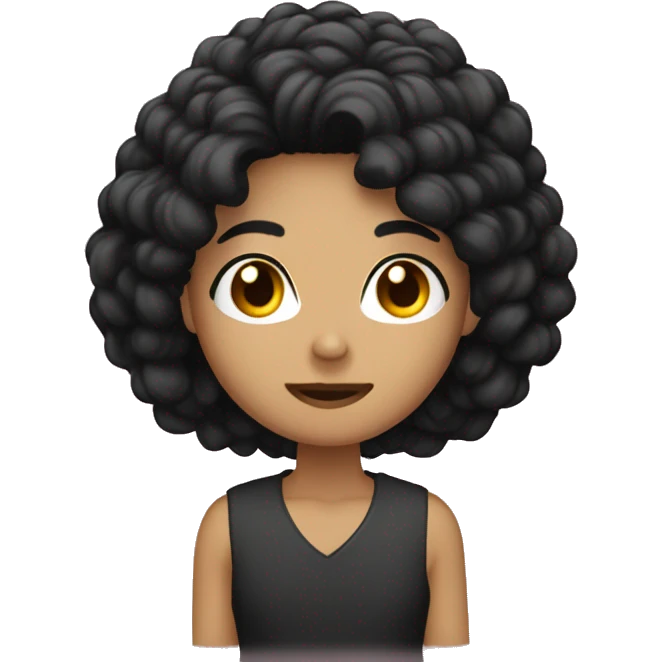 Кіт у чоботях dark hair emoji