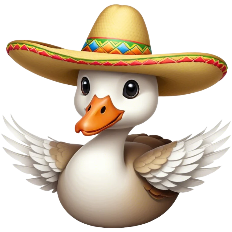 goose wearing a sombrero  emoji