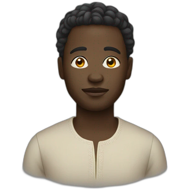 Black Nigerian Yoruba man emoji