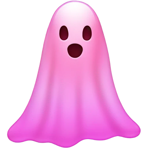Pink ghost emoji