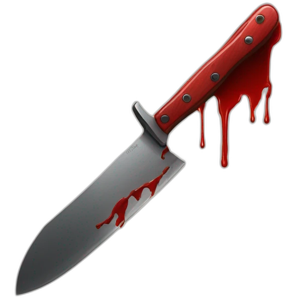 Knife with blood emoji