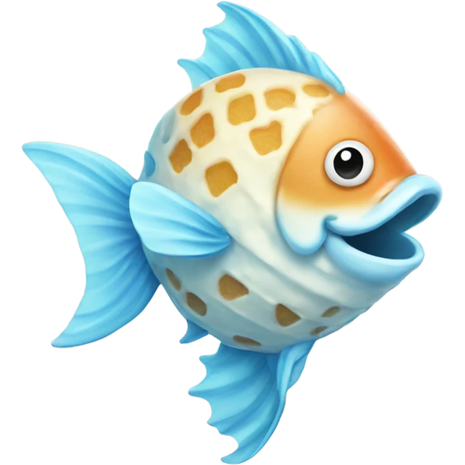 Ice cream fish emoji