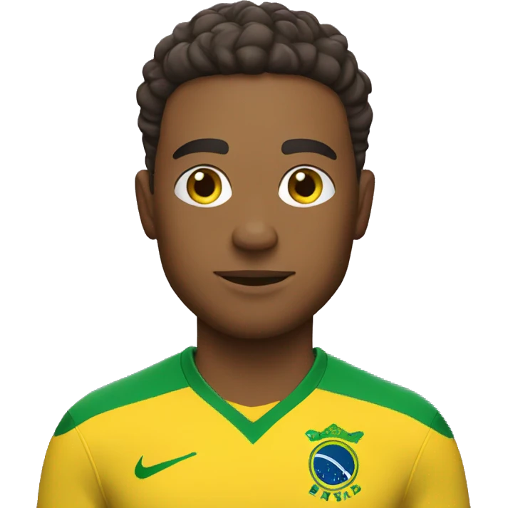 Football player with brazil kit  emoji