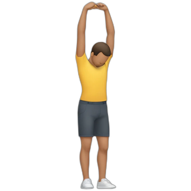 A person extending one arm straight out to the side while bowing their head into the opposite arm, with the other arm bent at the elbow emoji