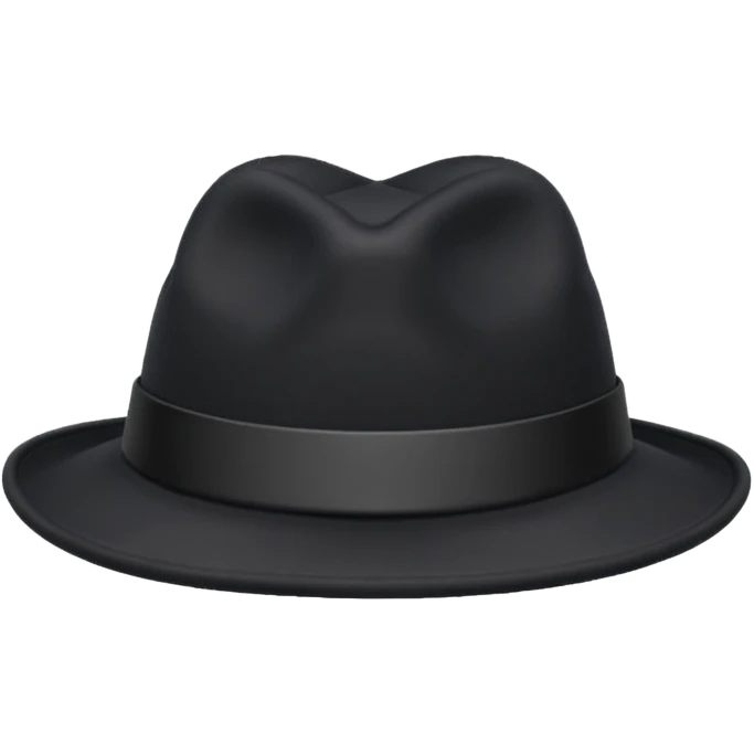 black color hat emoji