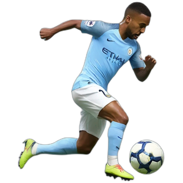 manchester city player tackling emoji