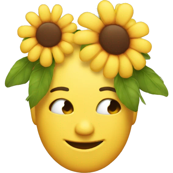 Emoji Whit flawers emoji