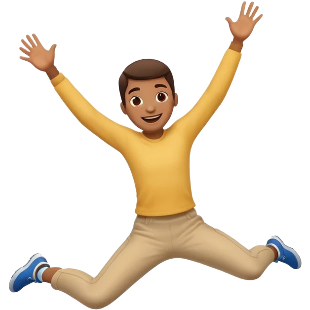 Personne qui saute de joie emoji